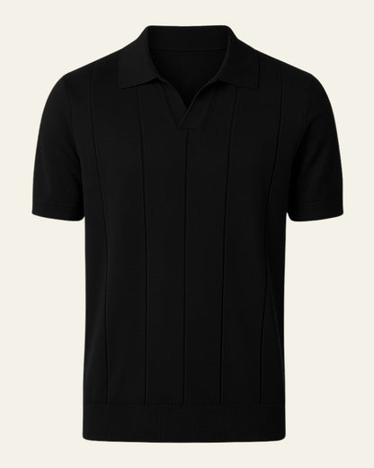 Polo Uomo in Cotone a Coste Casual Morbida Raffinata