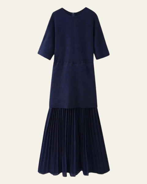 Abito Donna in Maglia Plissettata