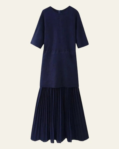 Abito Donna in Maglia Plissettata