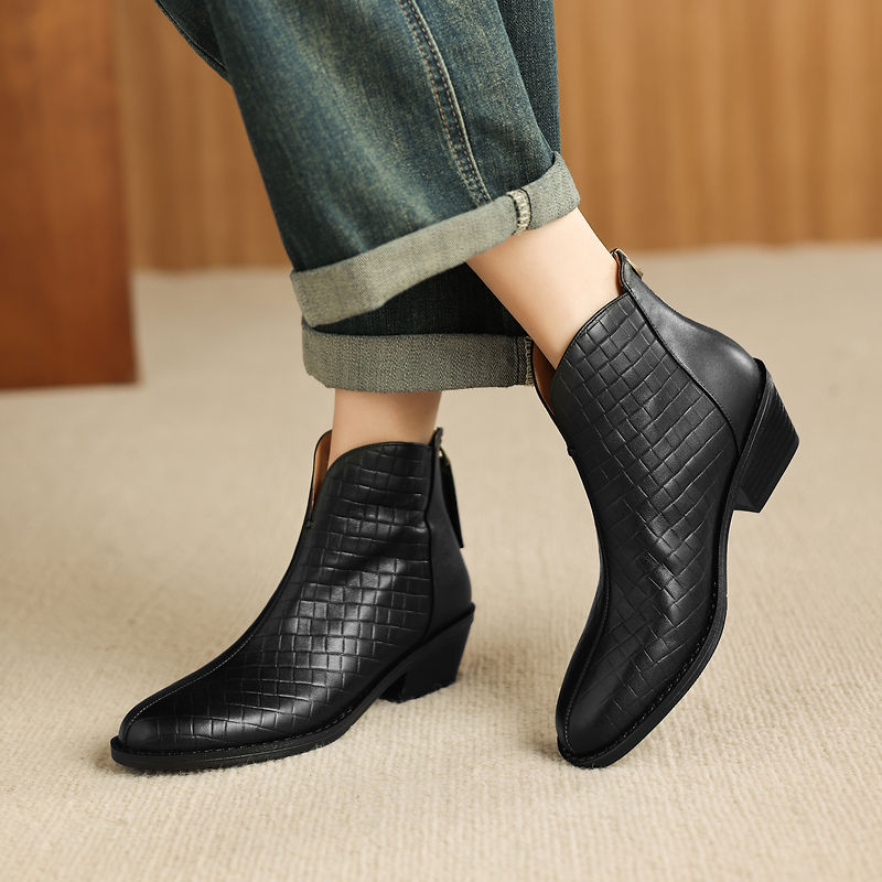 Teresa | Stivali Donna in Pelle Autentica con Plateau Discreto