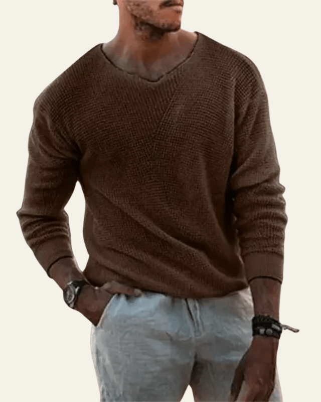 Maglione Uomo in Maglia Morbida di Alta Qualità Comfort