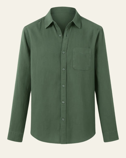 Camicia Uomo in Lino Oversize Misto Leggera Estiva