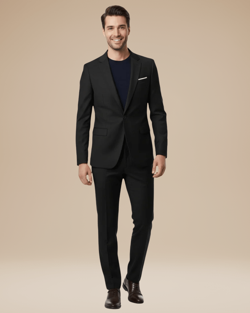 Abito Uomo Due Pezzi Su Misura Tessuto Stretch Versatile