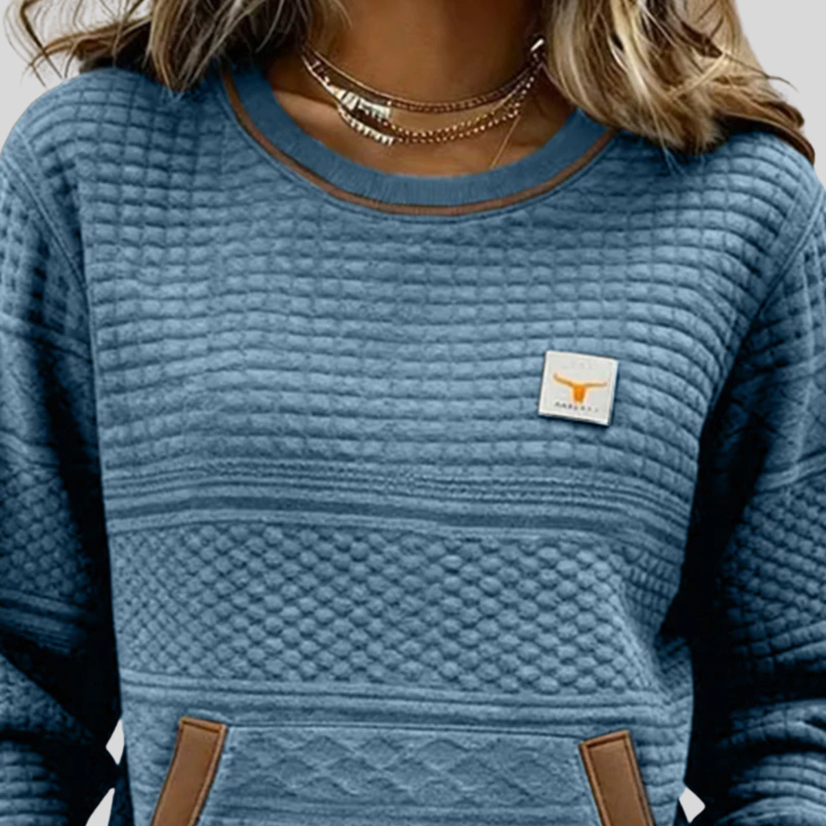 Noelle | Felpa Girocollo Color Block