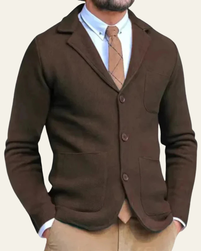 Blazer Uomo in Maglia Premium Slim Fit