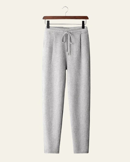 Pantaloni Uomo in Cashmere da Relax Morbidi Drappeggio Fluido