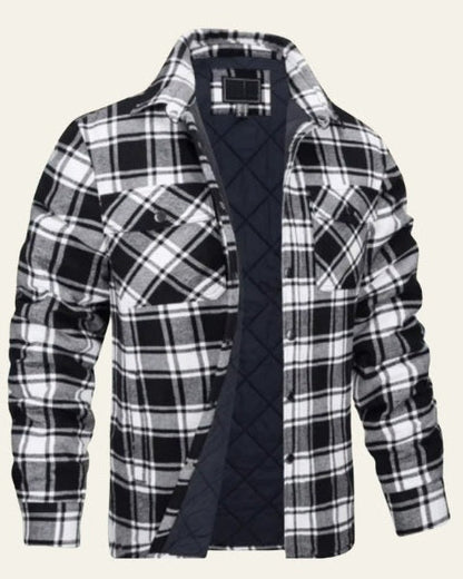 Giacca Camicia Uomo in Flanella Foderata