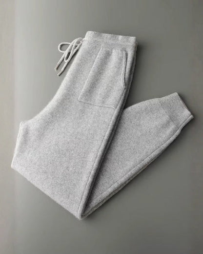 Jogger Uomo in Cashmere con Polsini