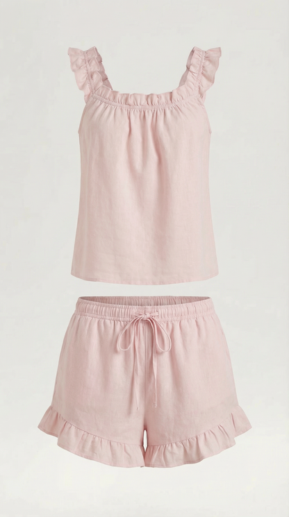 Completo Donna in Cotone con Volant