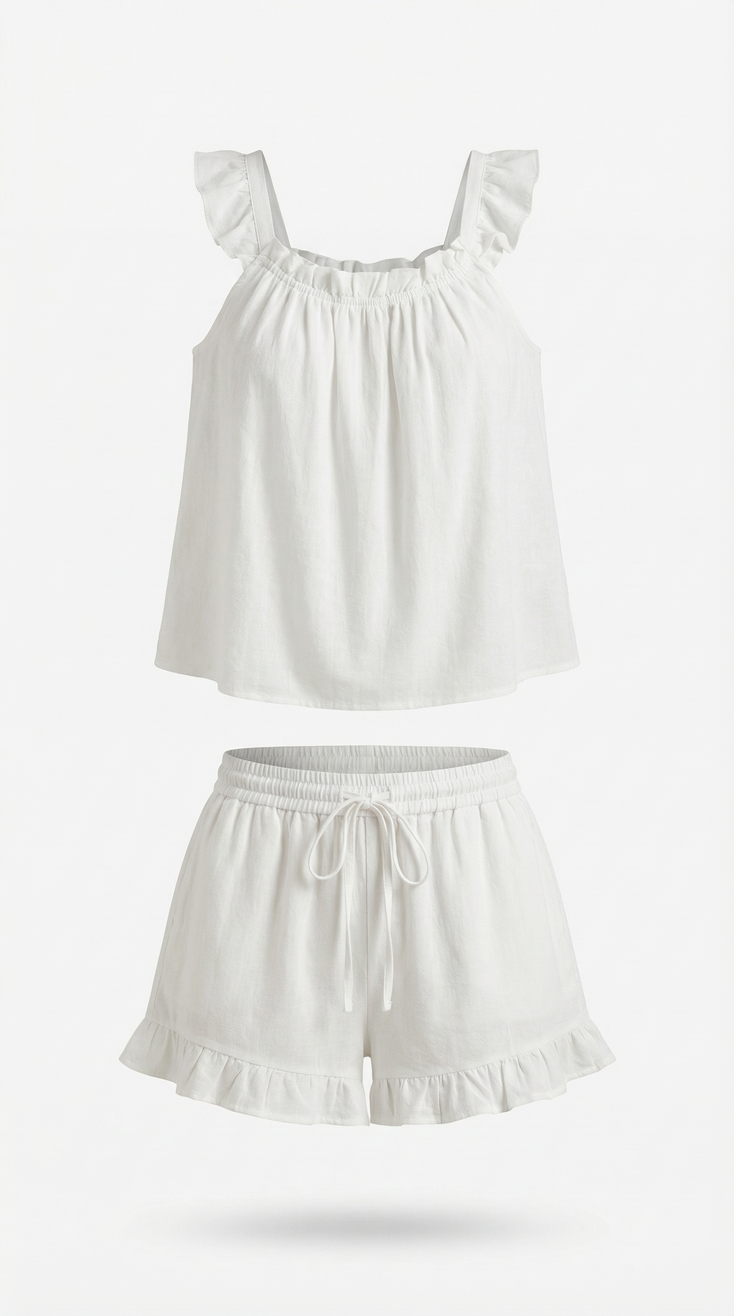 Completo Donna in Cotone con Volant