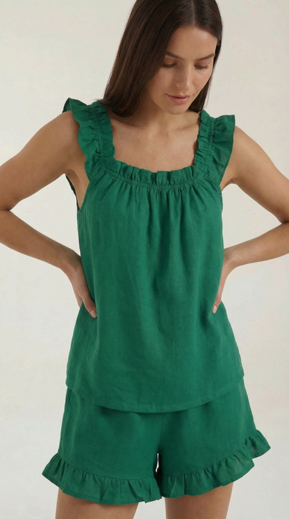 Completo Donna in Cotone con Volant