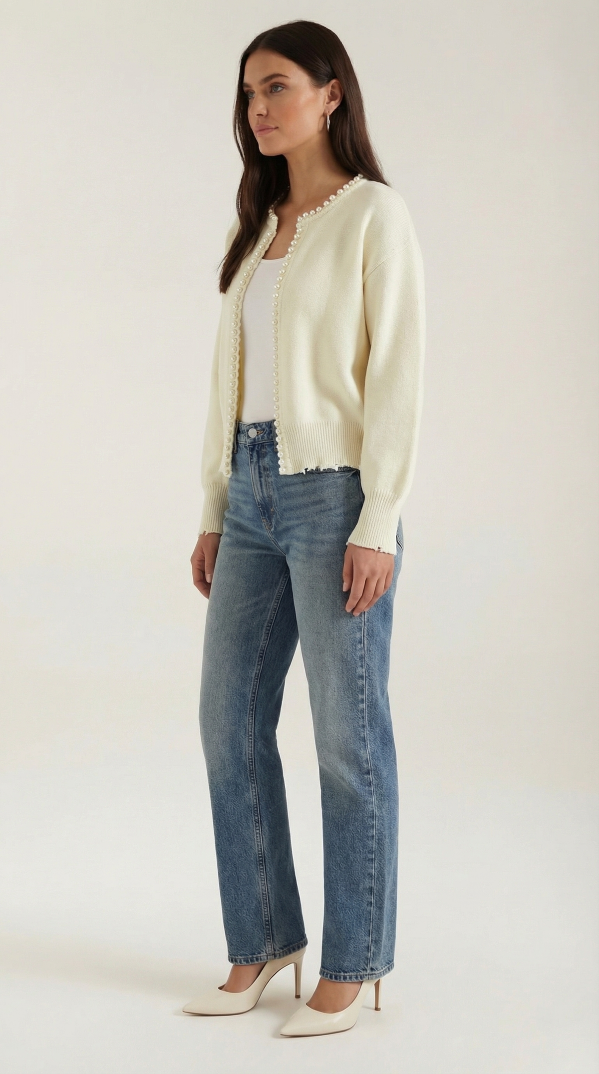 Cardigan Donna con Perle