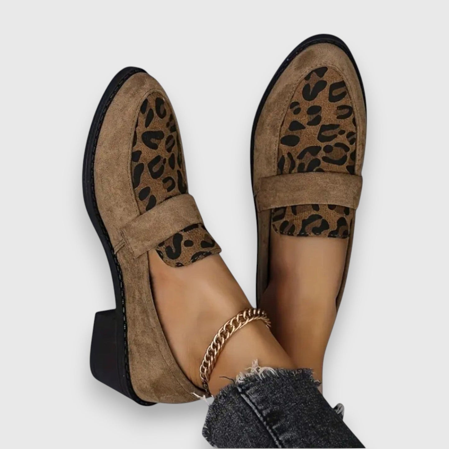 Mocassini Donna con Stampa Leopardata