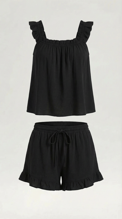 Completo Donna in Cotone con Volant