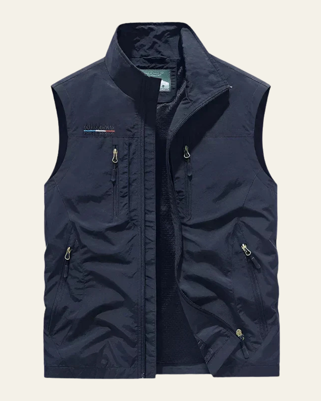 Gilet Uomo Slim in Tessuto Tecnico