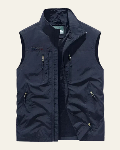 Gilet Uomo Slim in Tessuto Tecnico