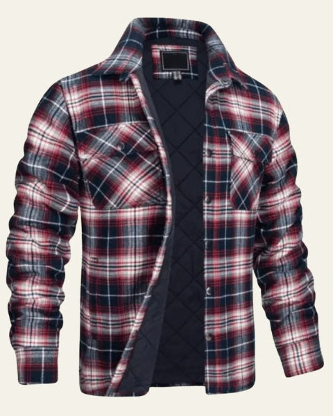Giacca Camicia Uomo in Flanella Foderata