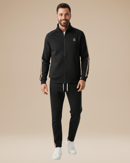 Completo Sportivo Uomo Giacca con Zip e Pantaloni Palestra