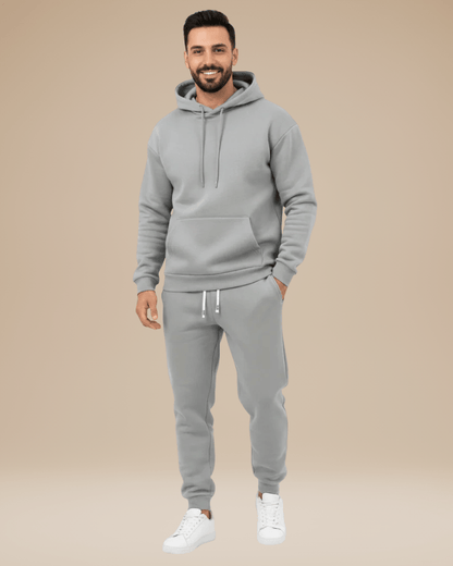 Completo Uomo Casual Felpa con Cappuccio e Jogger Sportivo