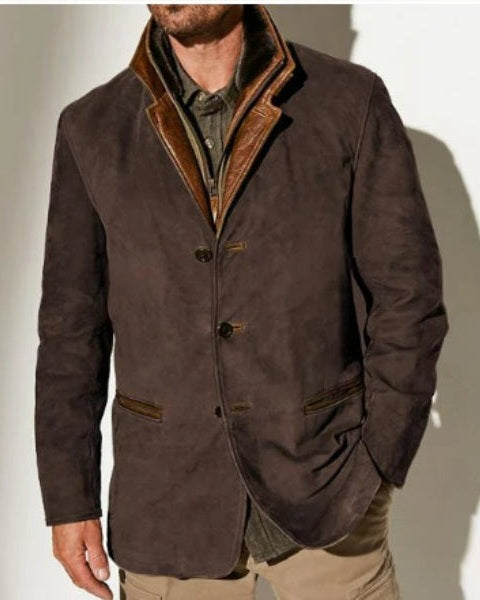 Blazer Uomo in Camoscio Vegano