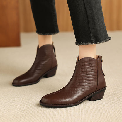 Teresa | Stivali Donna in Pelle Autentica con Plateau Discreto