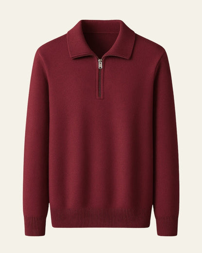 Maglione Uomo in Cashmere con Zip Morbido Raffinato Avvolgente