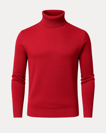 Maglione Dolcevita Uomo Collo Alto in Maglia Fine Morbido