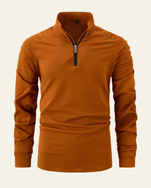 Maglione Uomo con Zip Frontale a Metà Comfort Versatile