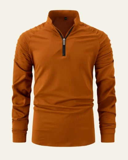 Maglione Uomo con Zip Frontale a Metà Comfort Versatile