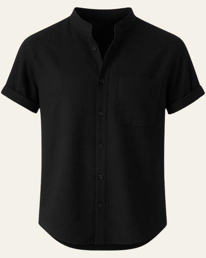 Camicia Uomo da Club Misto Poliestere Lino Raffinata