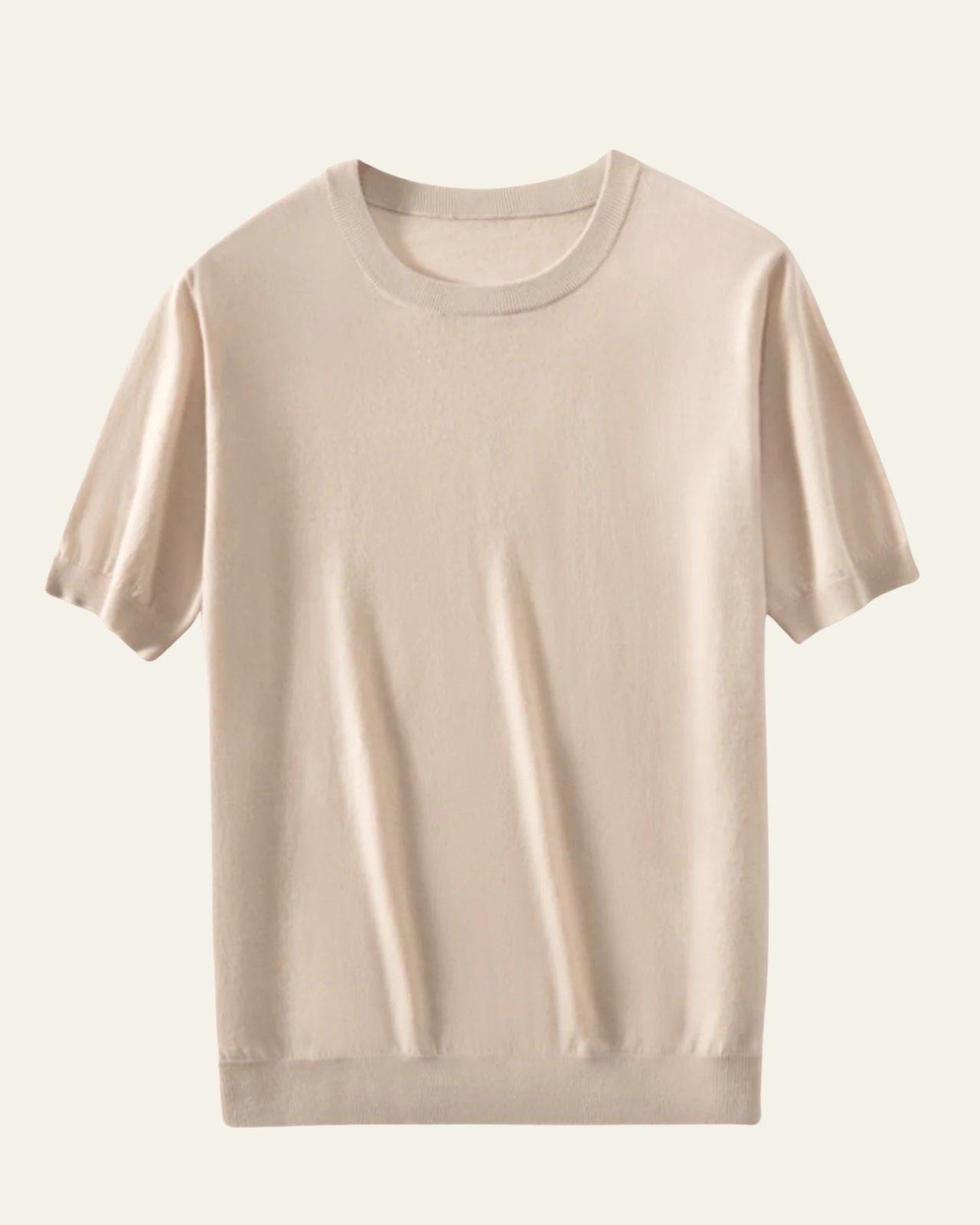Maglietta Uomo in Lana Lavorata a Maglia Comfort Leggero