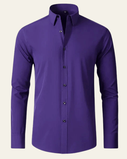 Camicia Uomo in Cotone Superficie Liscia Taglio Sartoriale