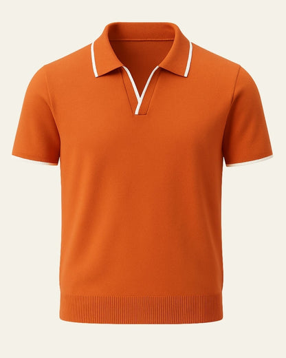 Polo Uomo in Maglia Edge Elegante Raffinatezza Europea
