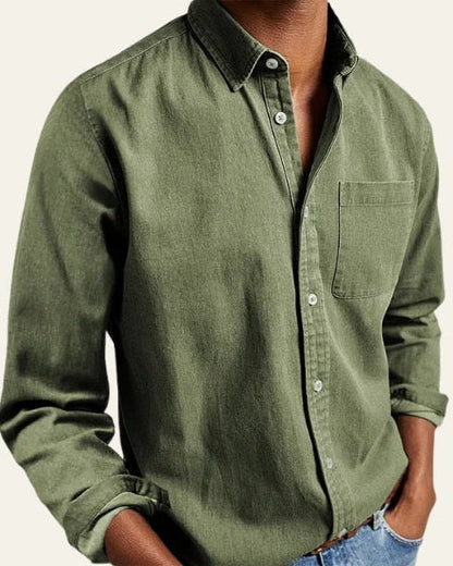 Camicia Uomo a Maniche Lunghe Trama Leggera Versatile