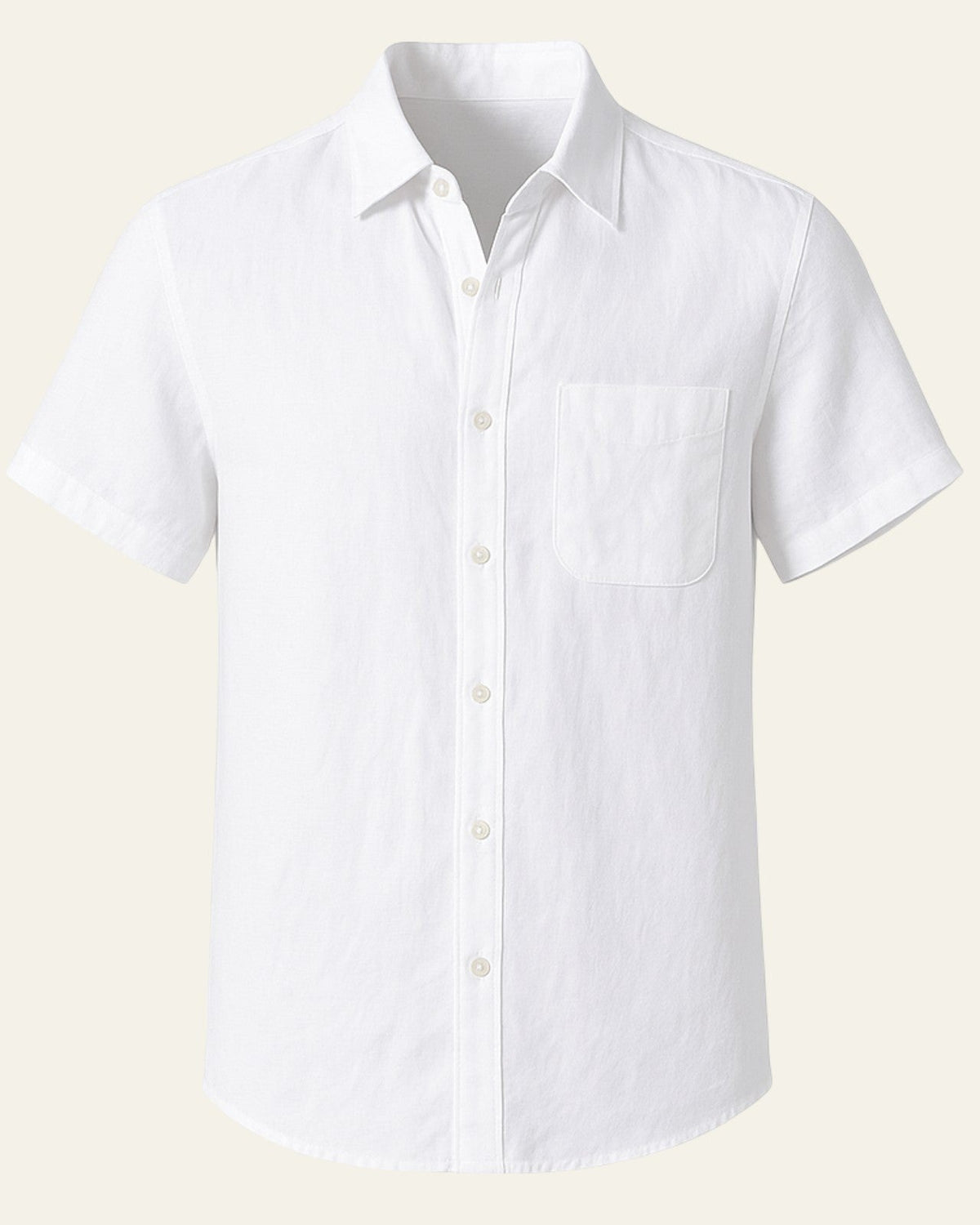 Camicia Uomo da Sera Misto Poliestere Lino Caduta Elegante