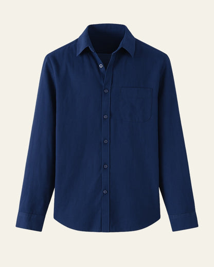 Camicia Uomo in Lino Oversize Misto Leggera Estiva
