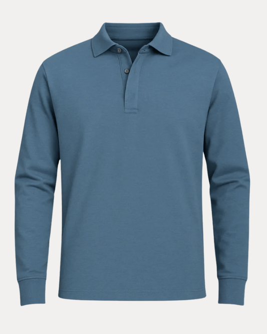 Polo Uomo Manica Lunga in Cotone Premium