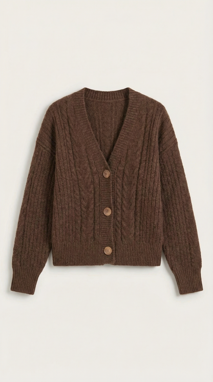 Maglione Oversize Donna a Trecce Pesanti