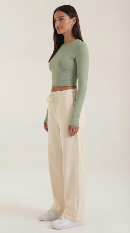 Top Crop Donna Elastico
