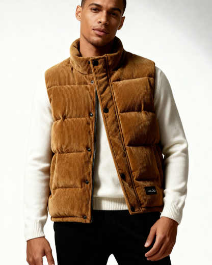 Gilet Uomo in Velluto a Coste Robusto