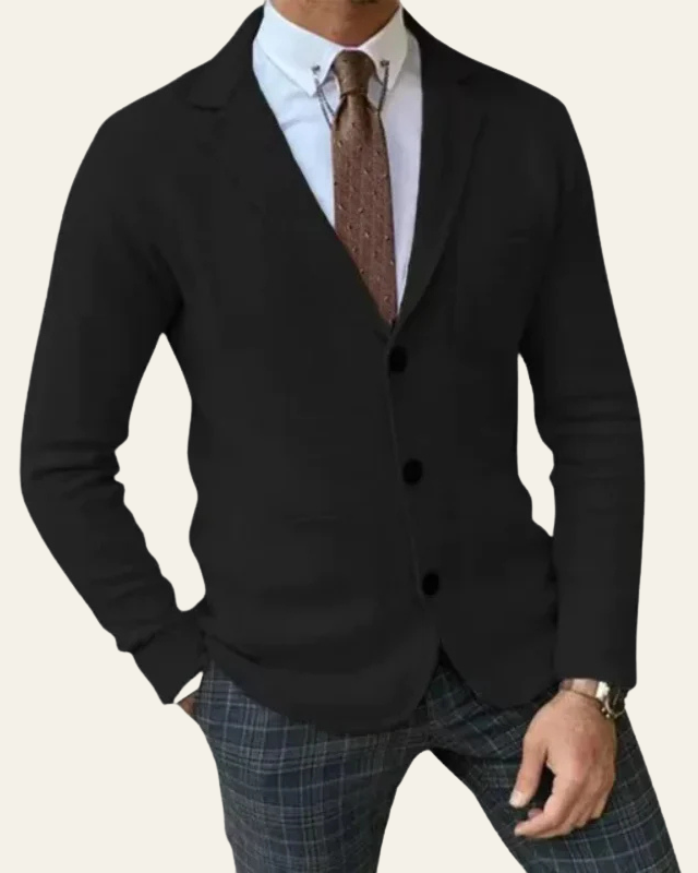 Blazer Uomo in Maglia Premium Slim Fit