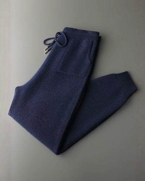Jogger Uomo in Cashmere con Polsini