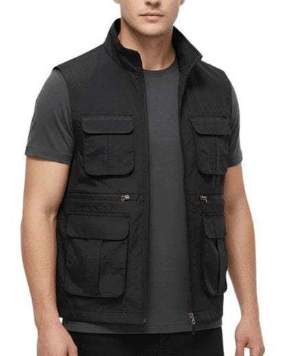 Gilet Uomo Multitasche in Tessuto Tecnico