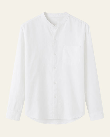 Camicia Uomo in Lino Oversize Misto Leggera Estiva