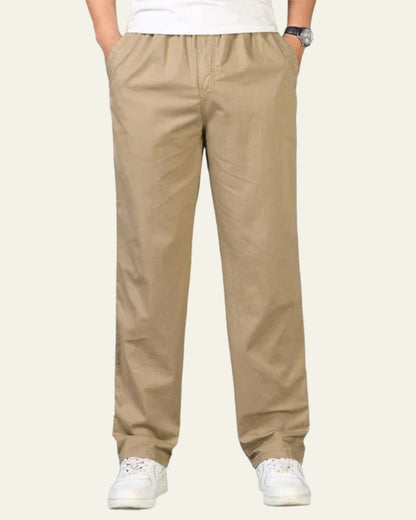 Pantaloni Uomo in Cotone Lino Comodi ed Eleganti Raffinati