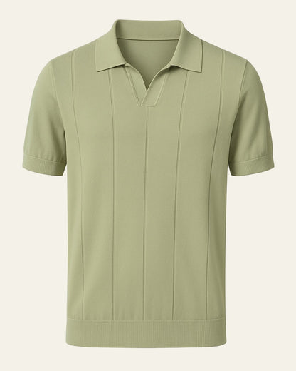 Polo Uomo in Cotone a Coste Casual Morbida Raffinata
