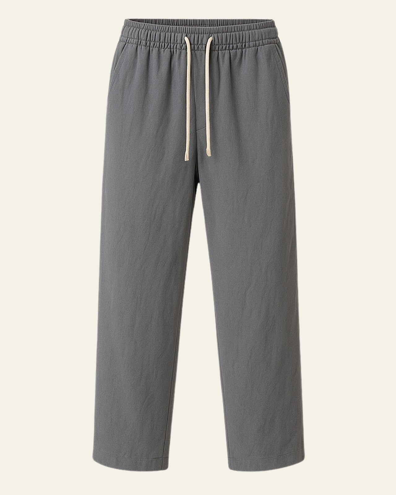 Pantaloni Uomo in Lino e Cotone Leggeri Stile Costiero