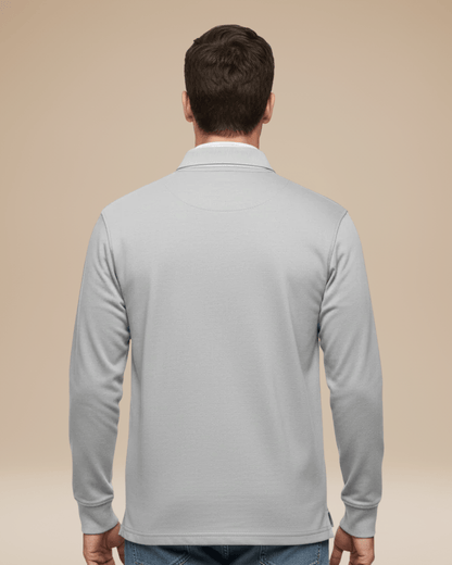 Polo Uomo in Cotone Premium Maniche Lunghe Comfort Lavoro