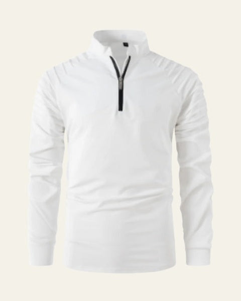 Maglione Uomo con Zip Frontale a Metà Comfort Versatile