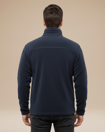Maglione Uomo in Pile con Mezza Zip Caldo Leggero Outdoor